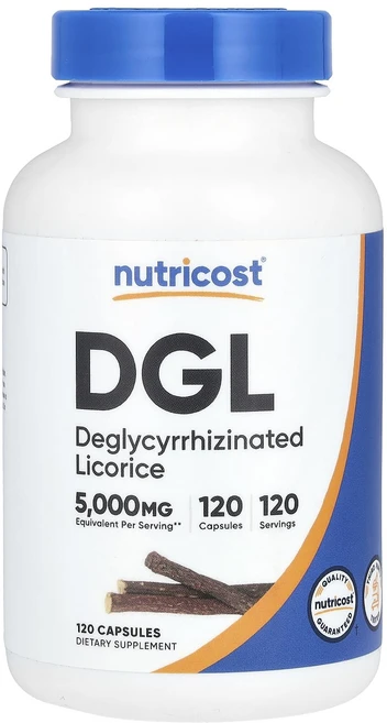 몸관리하세요 겨울입니다 Nutricost DGL 5000mg 캡슐 120정 특별관리진행, 1개 - 쿠팡