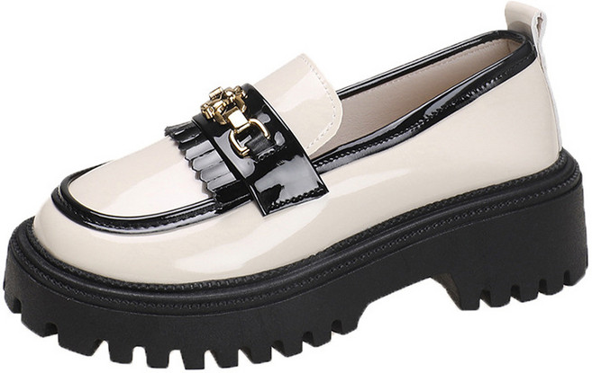 꼬마 구두 여 통굽 송편 짝짝이 구두 로퍼 women's bean shoes 하늘비즈 A8 W290O031