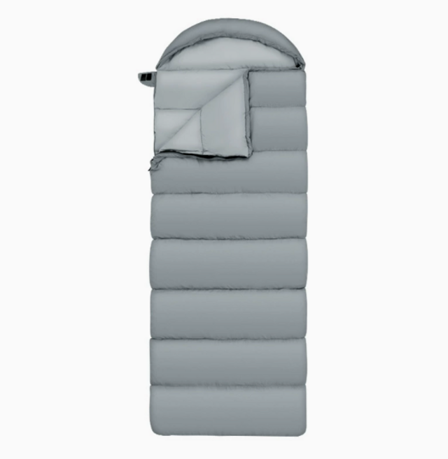 Starhabitat 사계절 캠핑 침낭 190x75cm 경량 보온 차박 백패킹 휴대용, 1개, 회색 1.3kg