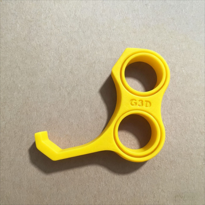 손가락통증 완화 폰 그립 거치대 그랩, 1개, 노랑