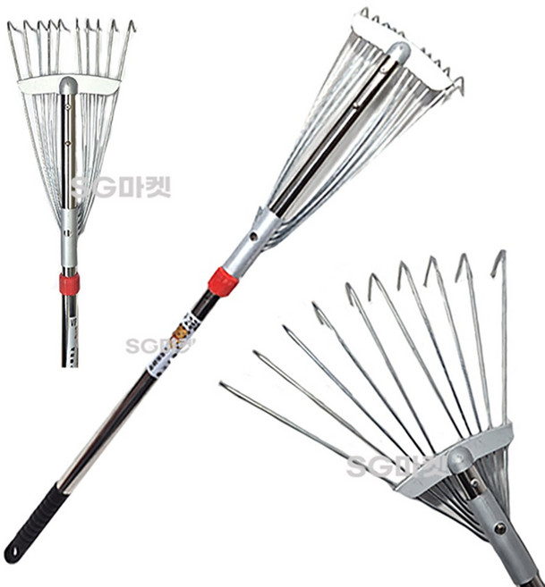 접이식 2단 고급형 스텐 갈퀴 깔꾸리, 1개