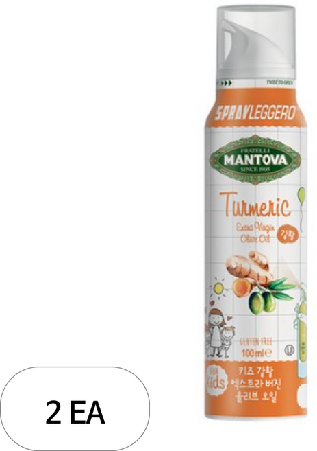 만토바 키즈 기버터 오일스프레이, 2개, 강황, 100ml