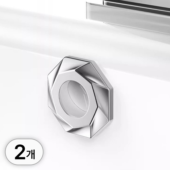 투데이리빙 2개 세트 자동 개폐 세면대 오버플로우 캡마개 욕실 화장실 욕조 하수구 트랩 해충 벌레 방지 악취 차단 교체 물마개 부속품 22-24mm 호환