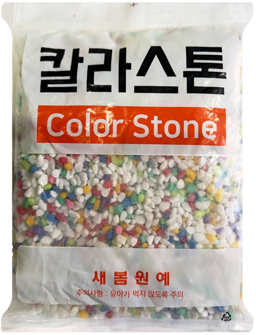 칼라스톤 (혼합) 색돌 화분 어항 바닥재 색자갈 테라리움 소포장 어항돌, 1개, 칼라스톤 1kg(혼합)