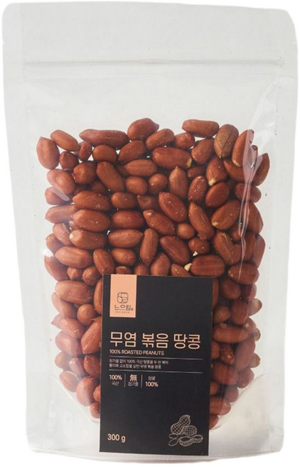 느으림 건강하게 두 번 볶은 국산 무염 볶음 땅콩, 1개, 300g