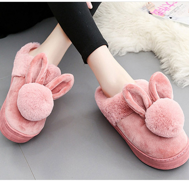 리빙엔젤 겨울 여성 캐릭터 통굽 슬리퍼 5cm 사무실 실내 굽높이 키높이 회사용 편한 털 실내화