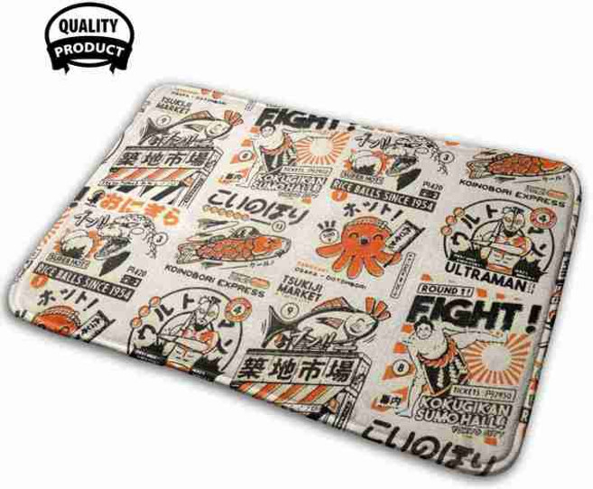 Superstrike-일본 소프트하우스 가족 미끄럼 방지 매트 러그 카펫 체육관 훈련 스포츠 야외 캠프 피트니스 프랑스 강아지 고양이, [01] 40 센치메터 x 60 센치메터, [01] Quality Product