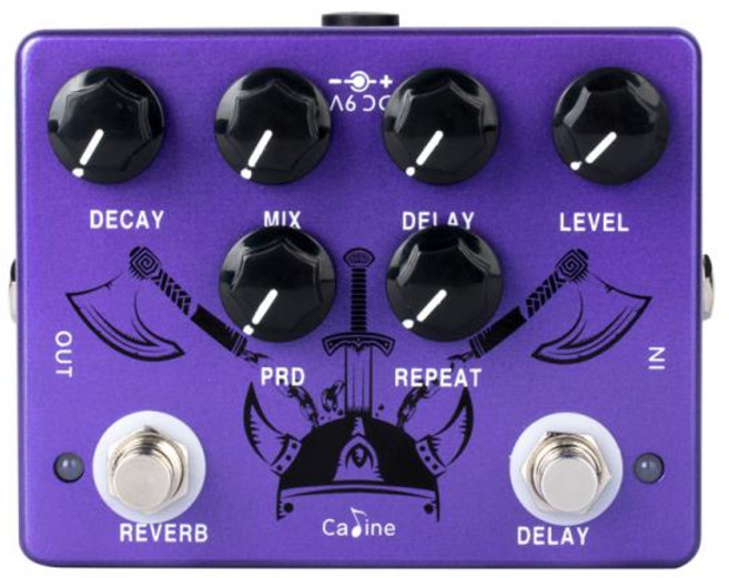 Caline CP-80 라그나로크 리버브 및 딜레이 디지털 기타 이펙트 페달 트루 바이패스 일렉트릭 부품 액세서, 01 CHINA, 1개