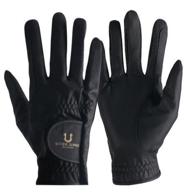 에코리즈 터치트랩 승마장갑, 블랙, 1개