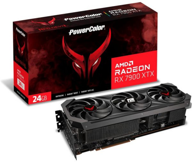 PowerColor파워컬러 헬하운드 AMD 라데온 RX ( 7600~7900 ) XT 16GB GDDR6 그래픽카드, 7900XTX Red Devil, 1개