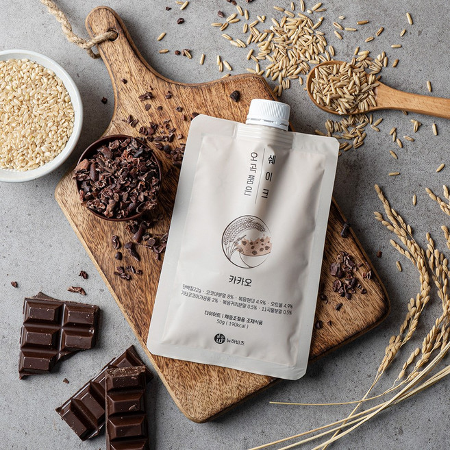 뉴하비츠 오곡품은쉐이크 단백질 22g 다이어트 쉐이크 식사대용 1세트 5팩(카카오맛), 5팩