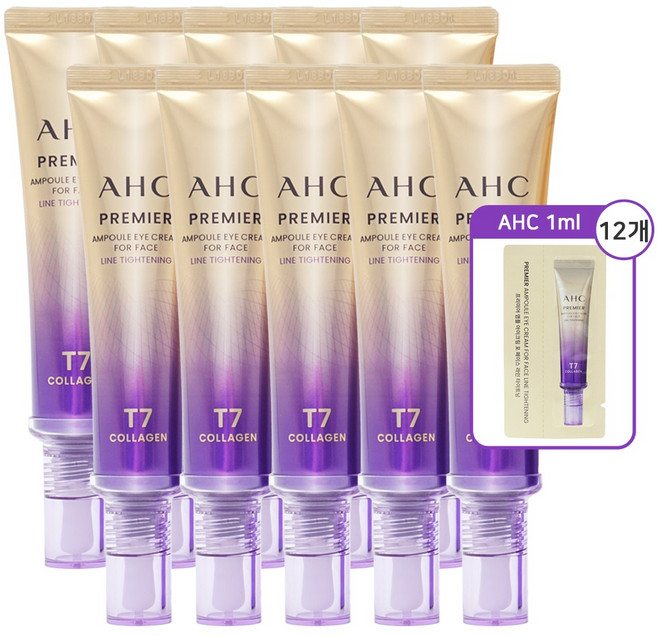 AHC 프리미어 앰플 아이크림 포 페이스 라인 타이트닝 (+1ml 샘플 12매 증정), 10개, 40ml