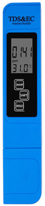 염도계 디지털 염도측정기 염분 나트륨 측정 가정용 PH 0 01 테스터 EC TDS 물 산도 테스트 도구 백라이트 디자인의 수경 풀 펜 수족관 30% 051EA 7, 05 EC in blue, 1개
