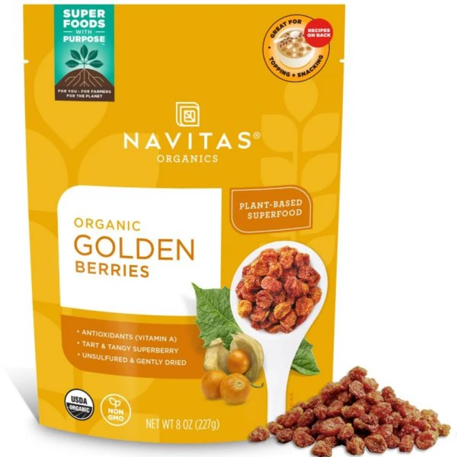 건조 베리 식 나비타스 스 골든베리 8온스. 봉지 8인분 비GMO 햇볕 아황산염 무첨가 8온스, 8 Ounce (Pack of 1), 1개, 227g - 쿠팡