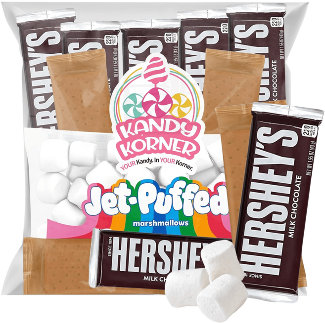 허쉬의 스모어 키트 – 캠핑용 파티 팩 - 초콜릿 머시멜로 그랜크레커, 43g, 1개