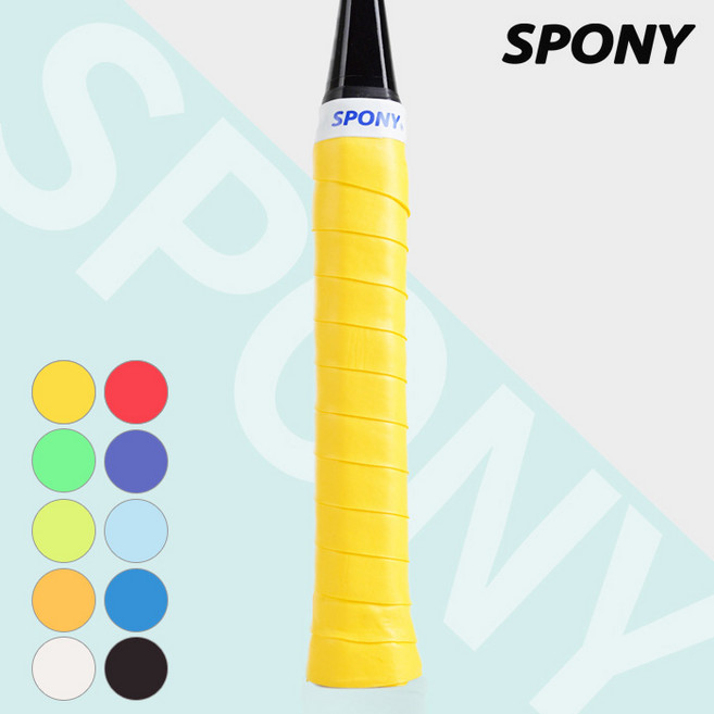 스포니 그립 N1000 소프트핏 오버그립 배드민턴 테니스 당구 골프 배트 야구 테이프 오남스포츠, 레드, 1개