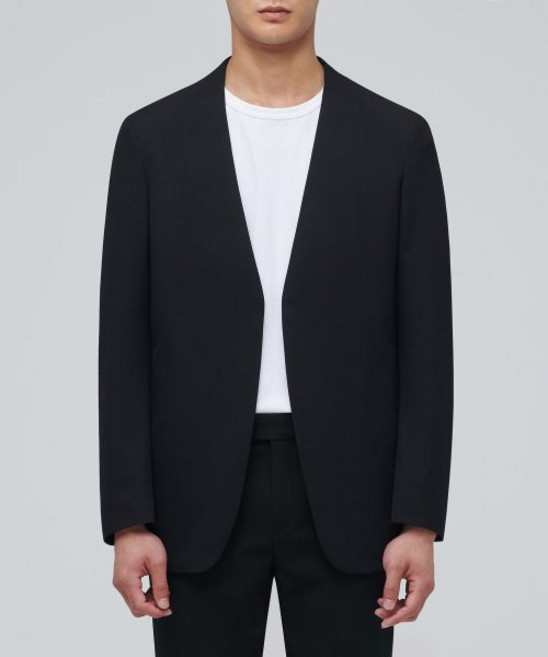 무신사 스탠다드 칼라리스 블레이저 블랙 499361