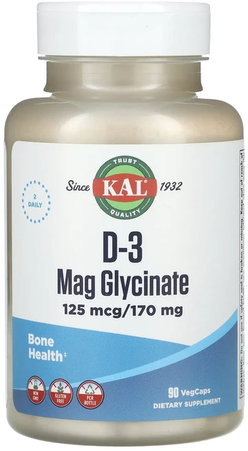 단백질 비타민 철분 마그내슘 칼슘 KAL D-3 마그네슘 글리시네이트 125mcg/170mg 베지 캡슐 90정 고루고루섭취해주세요, KALD3마그네슘글리시네이트125mcg170mg베지캡슐, 1개 - 쿠팡