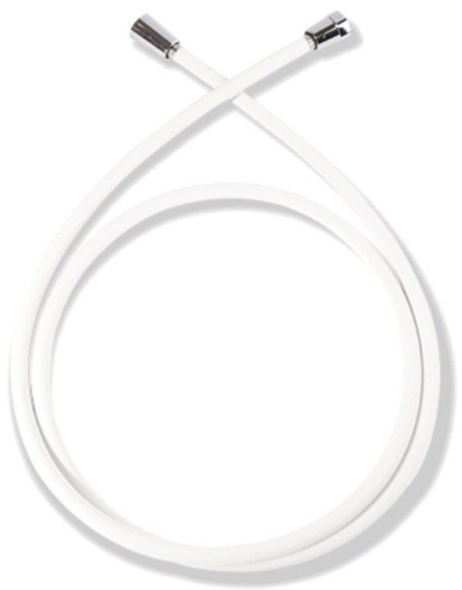 워터웰 잔수배출 샤워호스 2m, 화이트