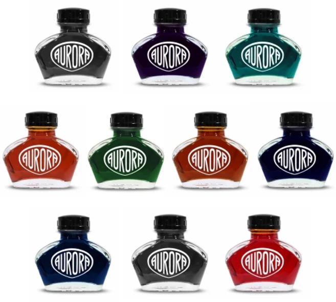 오로라 100주년 기념 병잉크 55ml, 블루블랙, 1개 - 쿠팡