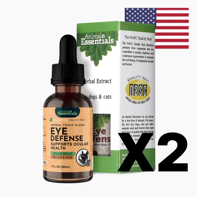 눈영양 눈물완화 / 밝은 눈 팅크 (Eye Defense) 2개 매니아세트 애니멀에센셜 고양이 반려묘, 눈물개선/눈건강, 베리맛 - 쿠팡