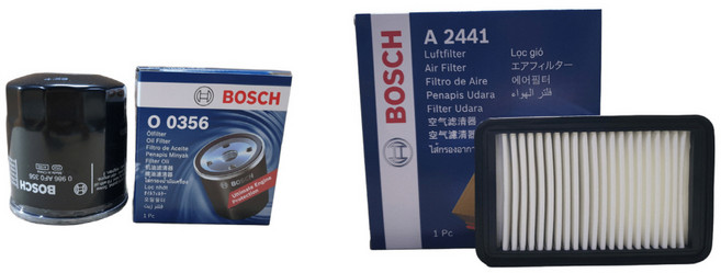 보쉬 엔진오일교환 필터 셋트 레이 TAM 1.0 MPI 오일필터+에어필터 O0356+A2441, 오일필터+에어필터/O0356+A2441, 1개