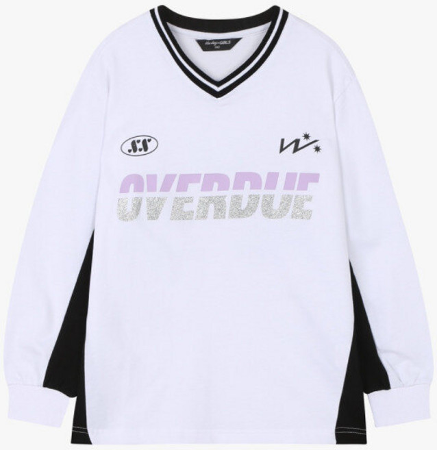 더데이걸 2001아울렛 중계점 봄 신상품 브이넥 스포티 박시 티