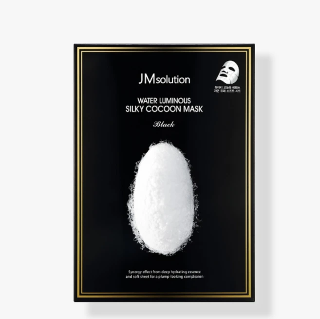 제이엠솔루션 물광 실키 코쿤 마스크 블랙, 10개입, 1개 - 쿠팡