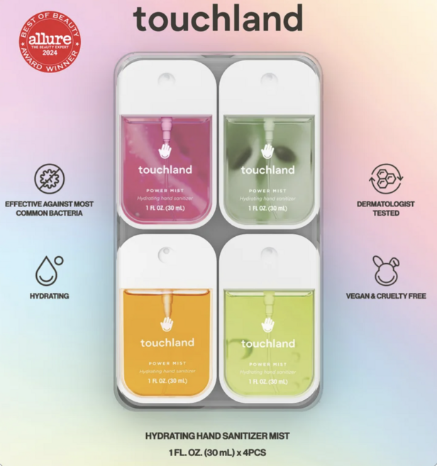 미국 터치랜드 파워 미스트 손소독제 30ml 4종 1세트, 30g, 4개
