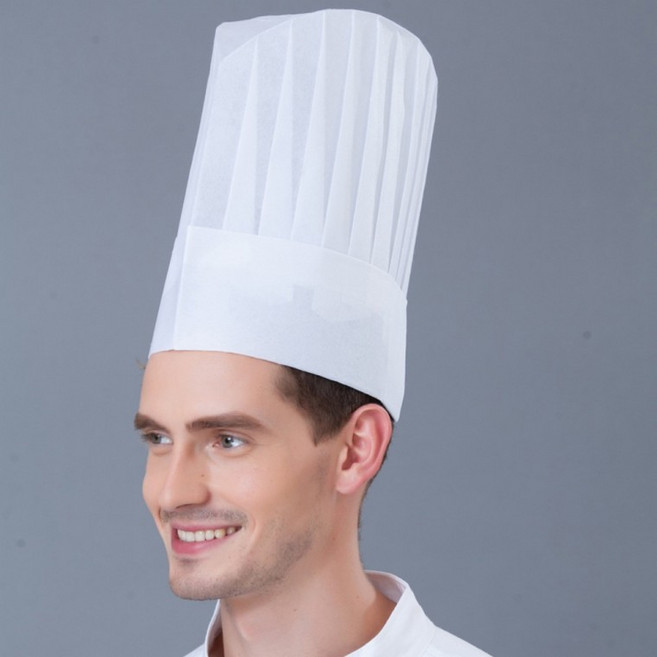 조리모 주방모자 위생모 제빵 일식 셰프 요리 주방장, 원형-대, 1개