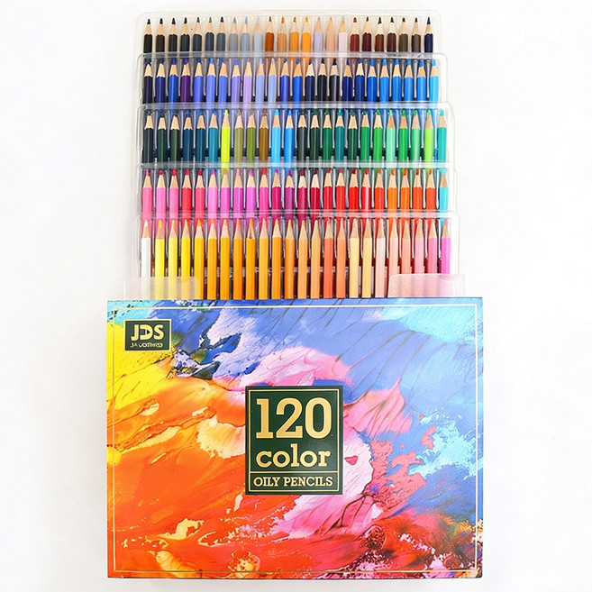 혜신 유성 색연필 컬러링 드로잉 전문가용, 1세트, 120색