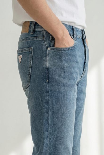 게스 남자 봄 청바지 스트레이트핏 파우치증정