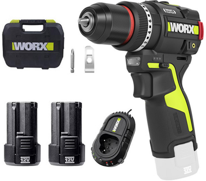 웍스 WU135T 2.5듀얼 해머드릴 12V 스마트클러치 충전 드릴 드라이버 WORX 너구리해외쇼핑