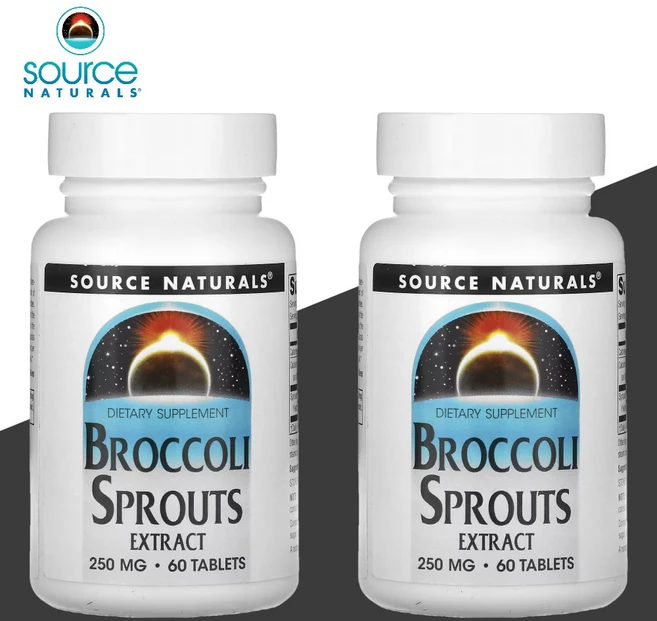 Source Naturals Broccoli Sprouts Extract 60정 2개 - 쿠팡