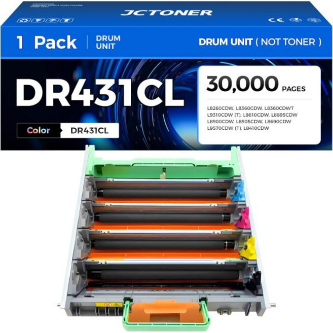 DR431CL Drum Unit High Yield Replacement for Brother DR-431CL Imaging Drum Compatible with HL-L836, DR431CL Drum Unit High Yield R
