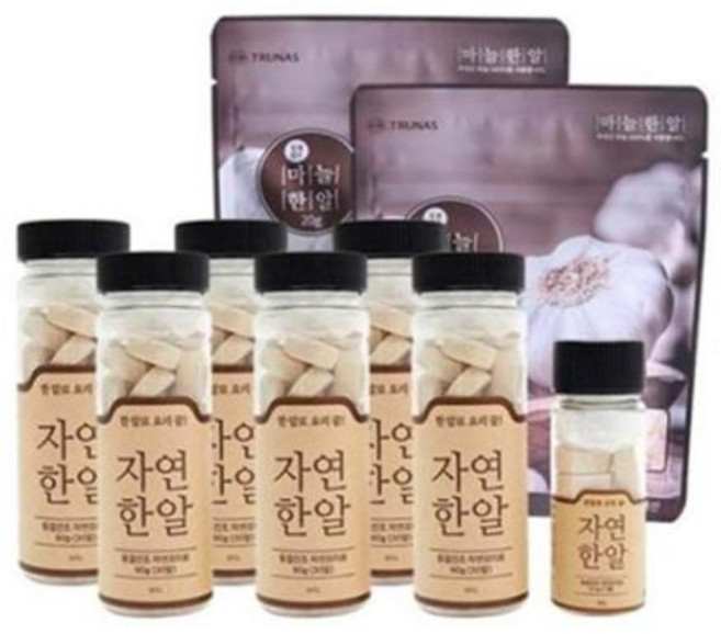기타 한 알로 요리 끝 자연한알6병+휴대용1병+마늘한알2봉, 1세트