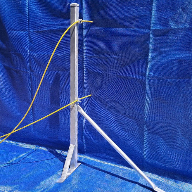 지붕 판넬 안전난간대 태양광 지붕 안전난간대 H:1200( 수평자재 와이어 별도), 아연도금, 1개