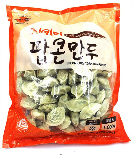 지키미 팝콘 만두 1kg, 2개