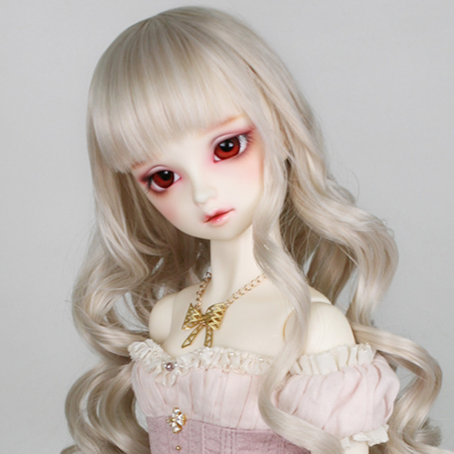 구체관절인형 가발 웨이브 8-9인치 60cm급용 도리스돌 국내제작, C. 카푸치노 (가발만,인형미포함), 1개