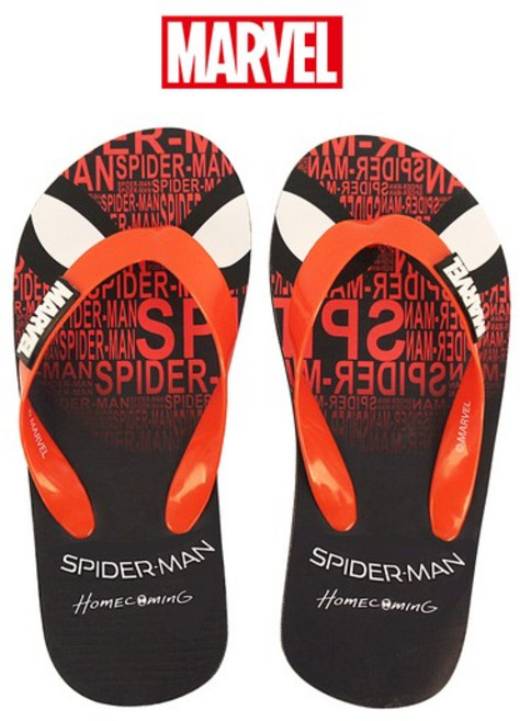 마블 스파이더맨 쪼리 슬리퍼 빅사이즈 비치샌들 아쿠아슈즈