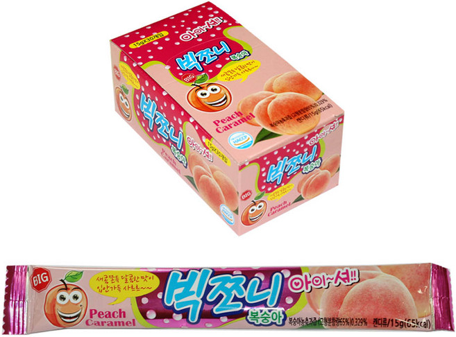 쪼니쪼니 빅쪼니 - 복숭아맛, 15g, 30개