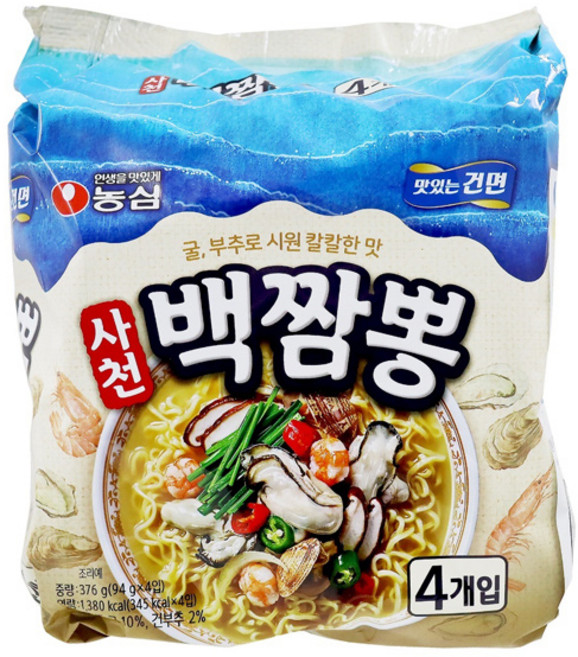 농심 사천 백짬뽕 멀티 94g*4입 x8개