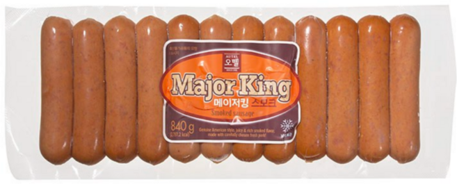 [현대프리마켓] 오뗄 메이저킹 스모크 소시지, 6개, 840g