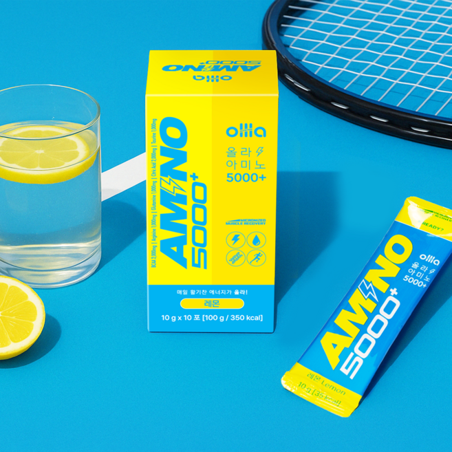 올라 아미노 5000+ 레몬, 10개, 10g