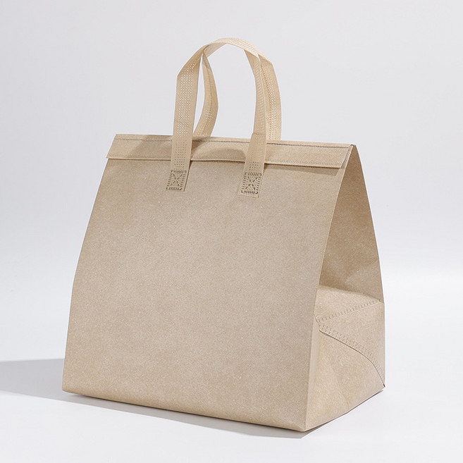 비비드하우스 일회용 은박 보온보냉백, 크라프트, 10개