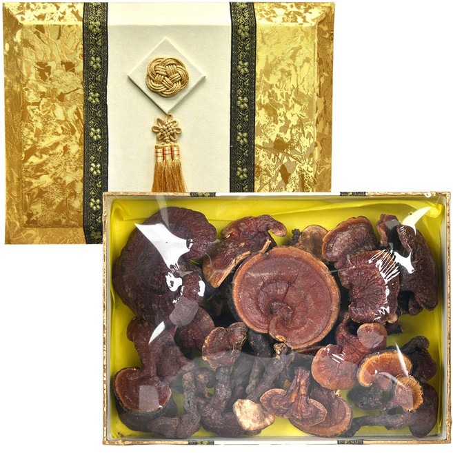 [토종마을] 자연산 국산 영지버섯(특) 선물세트 (한지포장), 1개, 400g