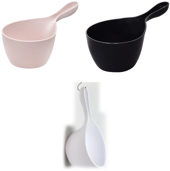 일본 목욕 바가지 대야 휴바스 손잡이 박아지 화장실 욕실 바가지, 1개, 파스텔핑크