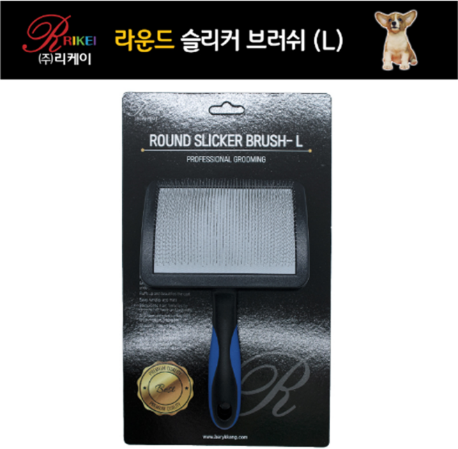 리케이 리케이신형 라운드 슬리커브러쉬L, 혼합 색상, 1개