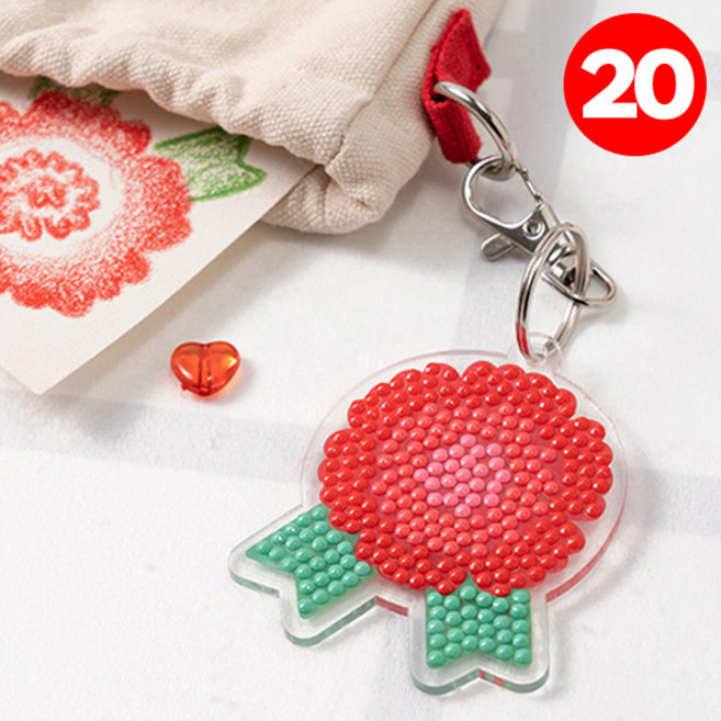 아이베이비아트 카네이션 보석십자수 만들기키트, 20개, 옵션