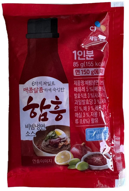 CJ제일제당 함흥비빔냉면소스, 85g, 10개